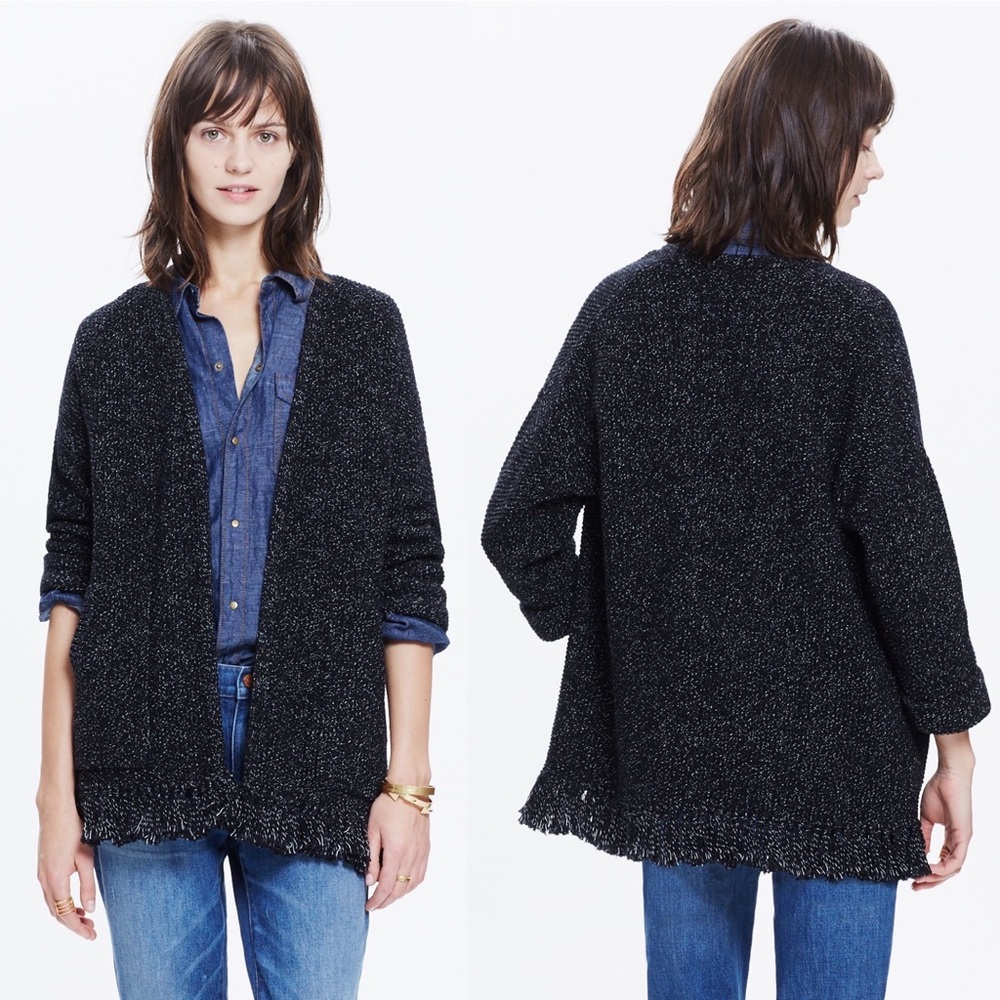Madewell Memento Fringe Cardigan Sweater
